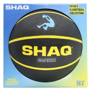 SHAQ Official Sized Basketball (29.5") - Black and Yellow
